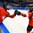 GANGNEUNG, SOUTH KOREA - FEBRUARY 20: Switzerland's Evelina Raselli #14 high fives Sara Benz #13 after scoring a first period goal on Team Japan during classification round action at the PyeongChang 2018 Olympic Winter Games. (Photo by Matt Zambonin/HHOF-IIHF Images)


